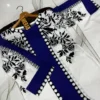 Blue & Cream Swiss Lawn 2-Piece Eid Set