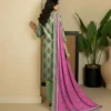 Green Printed Dobby Lawn 3Pcs Suit Set