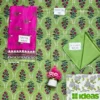 Green Printed Dobby Lawn 3Pcs Suit Set