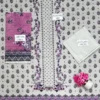 Grey Printed Dobby Lawn 3Pcs Women Suit