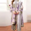 Women 3Pcs Swiss Lawn Grey Suit with Dupatta