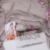 Women 3Pcs Swiss Lawn Grey Suit with Dupatta