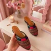 Women's Cork Embroidered Formal Khussa