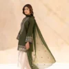 3 Pcs Women's Stitched Cotton Embroidered Suit