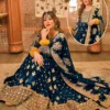 3 Pcs Women's Stitched Chiffon Embroidered Maxi Suit
