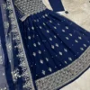 3 Pcs Women's Stitched Chiffon Embroidered Maxi Suit