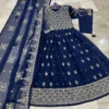 3 Pcs Women's Stitched Chiffon Embroidered Maxi Suit