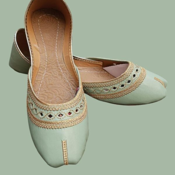 Women's Velvet Khussas with Thread Work, Sizes 5-10