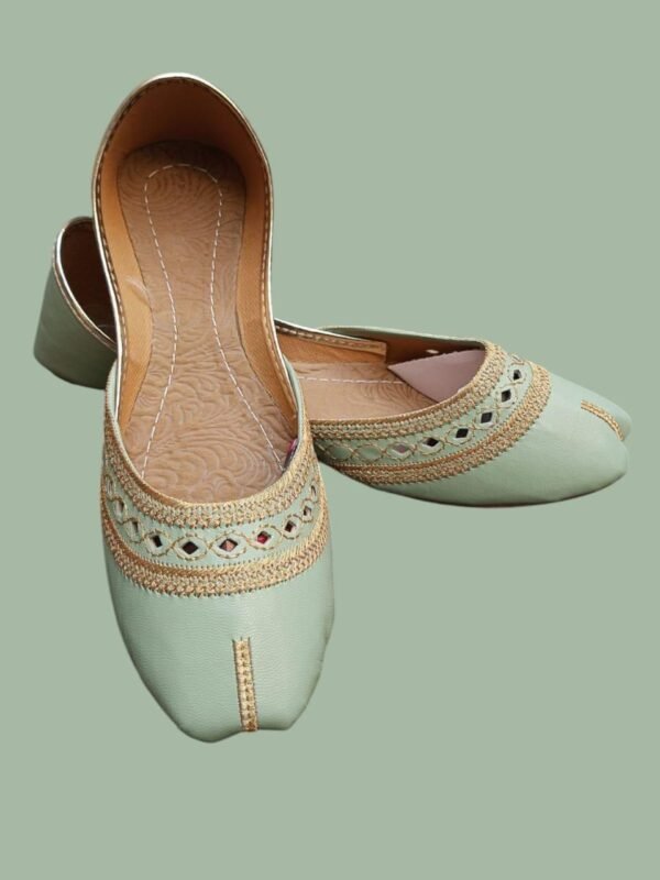 Women's Velvet Khussas with Thread Work, Sizes 5-10