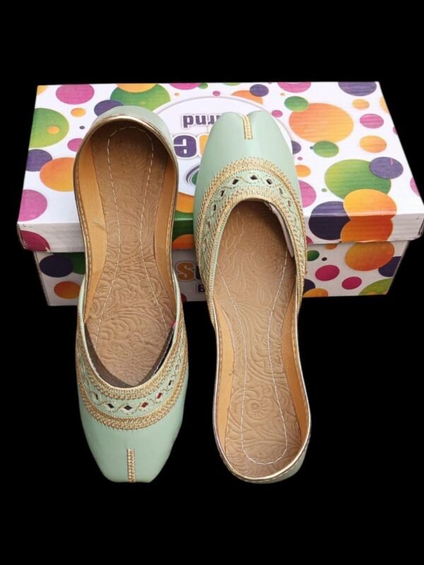 Women's Velvet Khussas with Thread Work, Sizes 5-10