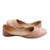 Women's Pink Velvet Khussa with Gold Thread Work