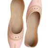 Women's Pink Velvet Khussa with Gold Thread Work