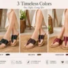 Maroon Leather Strap Slippers for Women