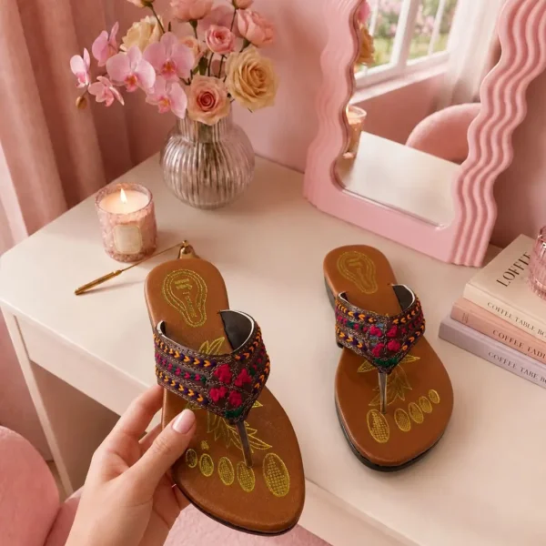 Women's Cork Formal Kolhapuri Chappal