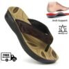 Women's Waterproof Arch Support Slippers Brown